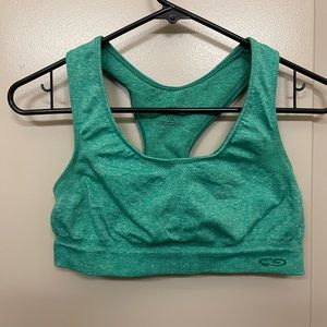 Green champion sports bra. Size LARGE